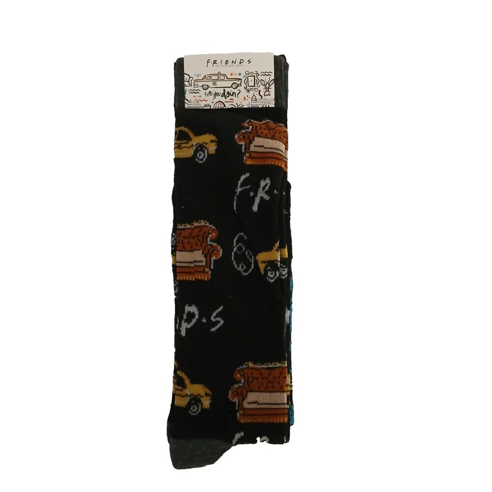 NEW Friends THE TELEVISION SERIES 2-Pair Long Casual Novelty Socks Size 6/12